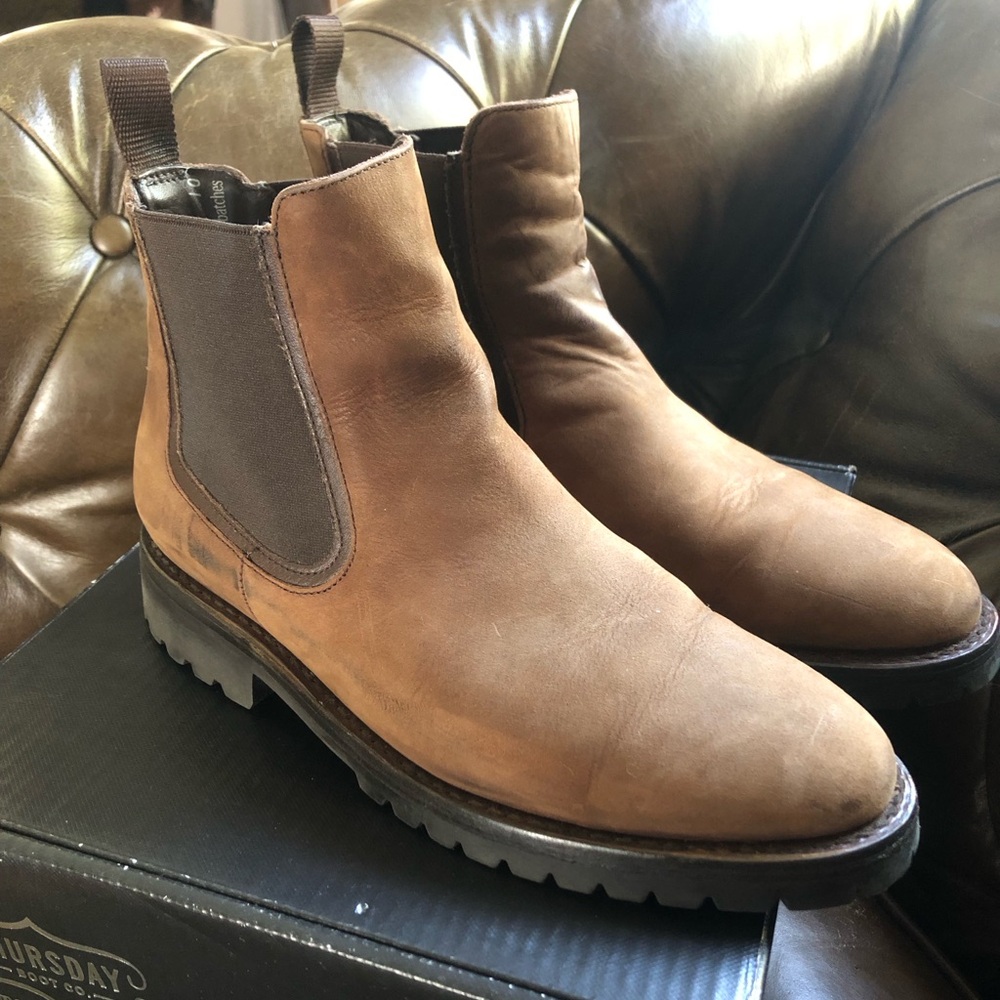Thursday Legend Chelsea Boots Brown Bourbon Mens 7 D